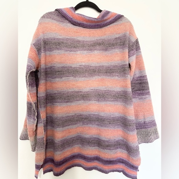 Daily Practice by Anthropologie Half-Zip Tunic Sweater SP Purple Pink - Picture 5 of 5